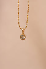 Load image into Gallery viewer, Collar chapa de oro brillo color