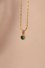 Load image into Gallery viewer, Collar chapa de oro brillo color