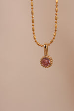 Load image into Gallery viewer, Collar chapa de oro brillo color