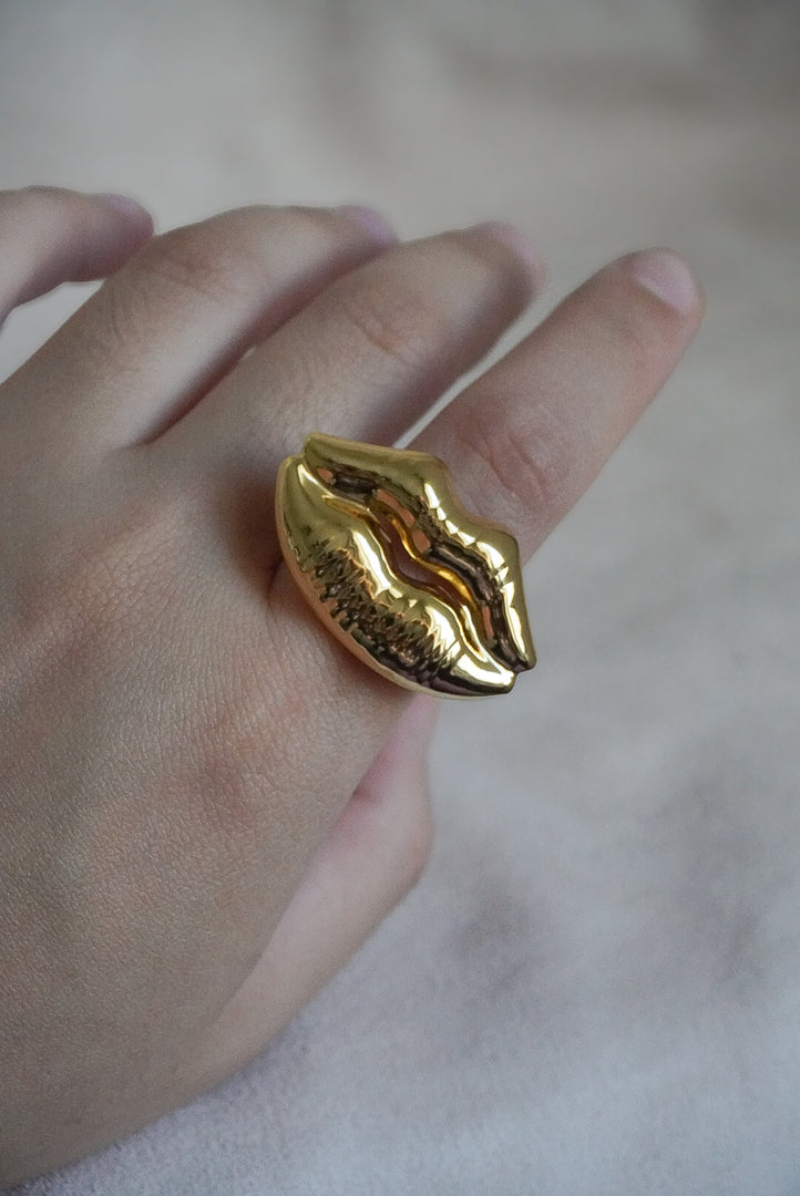 Anillo beso acero inoxidable ajustable