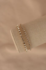 Load image into Gallery viewer, Pulsera zirconia acero inoxidable con broche
