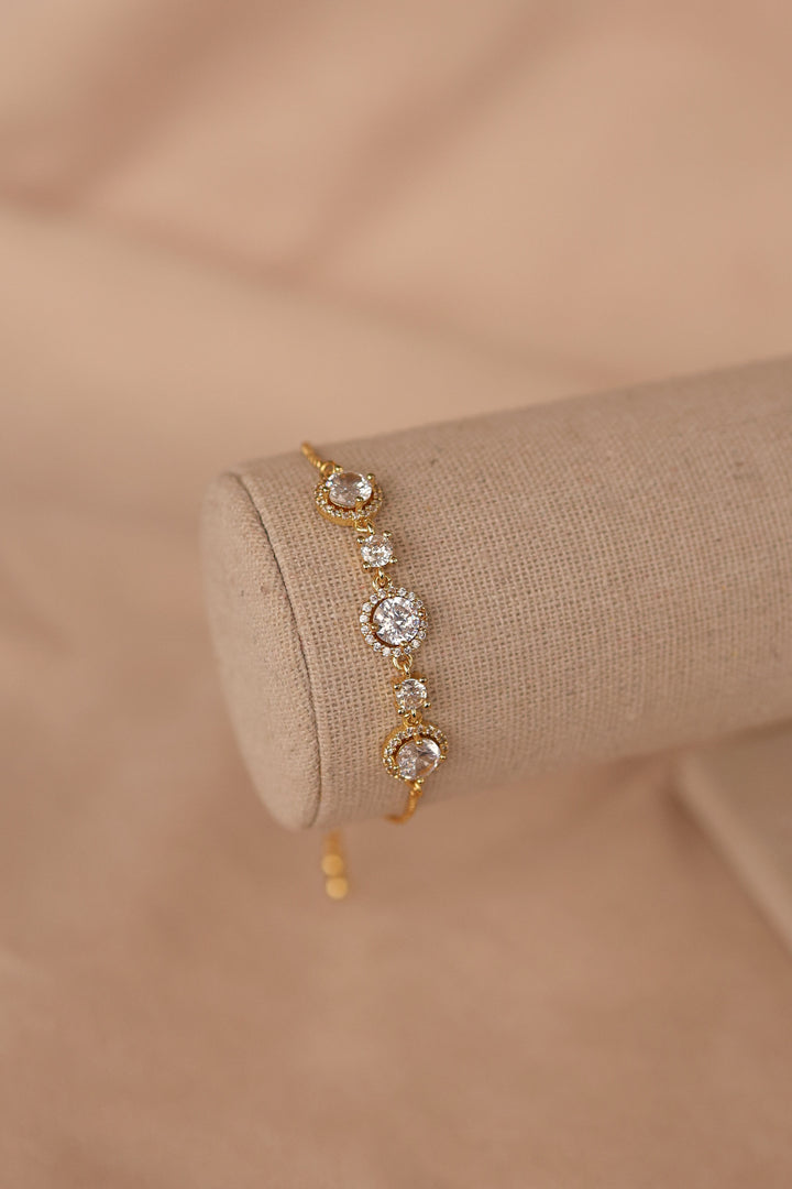 Pulsera ajustable chapa de oro