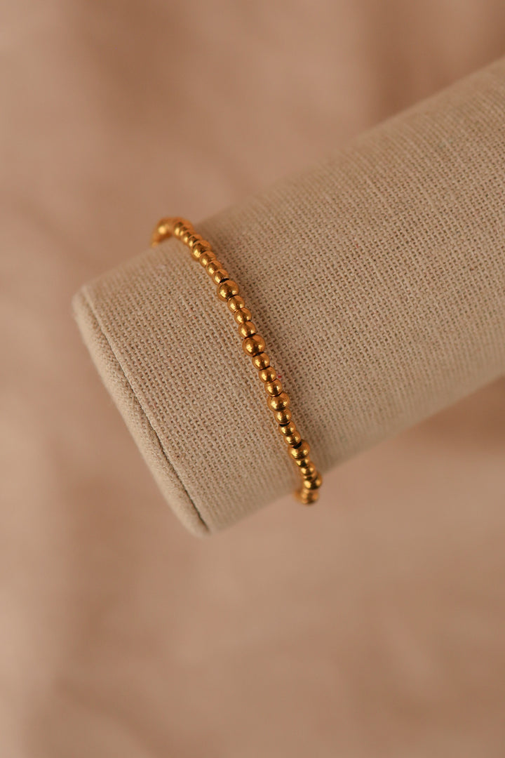 Pulsera balines acero inoxidable.