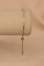 Load image into Gallery viewer, Pulsera doble zirconia acero inoxidable
