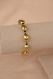 Pulsera chunky de chapa de oro