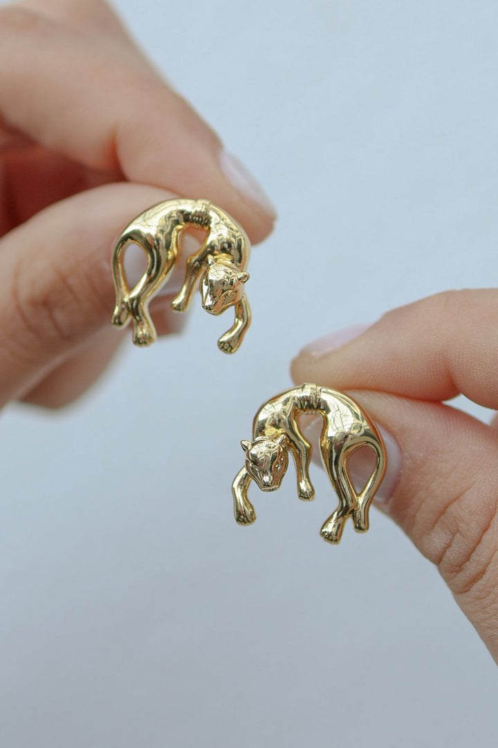 Arete chapa de oro